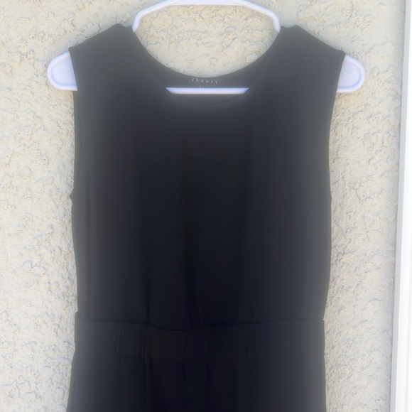 Theory Sleeveless Elastic Waist Black Dress Women's Size S - Picture 2 of 7